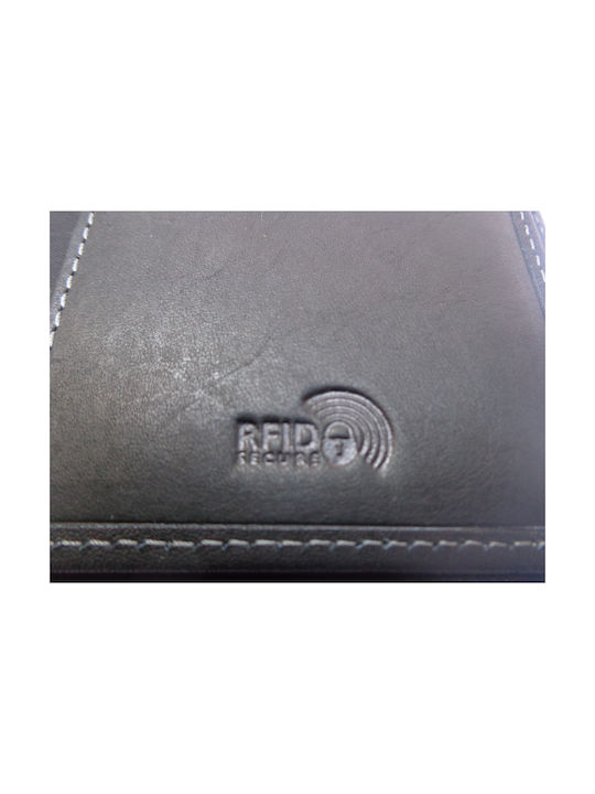 Luxus Men's Leather Wallet with RFID Black