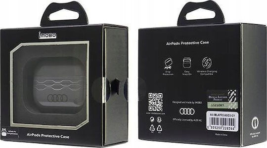Audi Iml Geometric Pattern Hülle Silikon / Kunststoff in Gray Farbe für Apple AirPods Pro 2