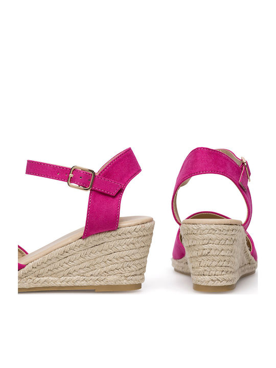 Platforme dama în Tip Espadrile Roz