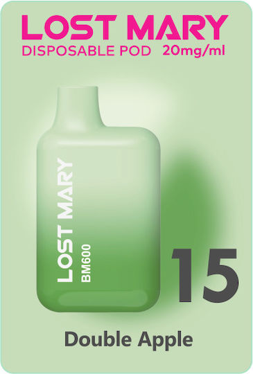 Lost Mary Einweg-E-Zigarette 600 Einweg-E-Zigaretten Double Apple 2ml 20mg Rote