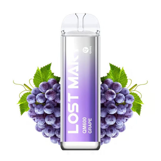 Lost Mary Електронна Еднократна Цигара 600 Вдишвания Grape 2ml 20mg Лилава