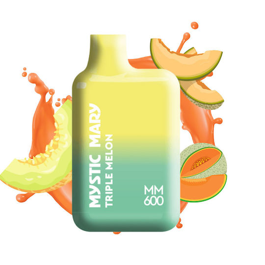Mystic Mary MM600 Ηλεκτρονικό Τσιγάρο μιας Χρήσης 600 Εισπνοών Triple Melon 2ml 2mg