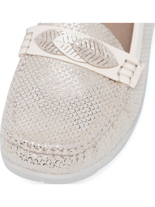 Damen Mokassins in Beige Farbe