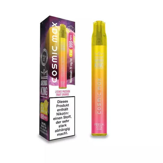 Aroma King Einweg E-Zigarette Lychee 2ml 20mg Orange 1Stück