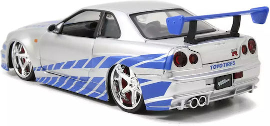 Jada Toys Fast & Furious: 2002 Nissan Skyline Όχημα Ρέπλικα μήκους 20εκ. σε Κλίμακα 1:24