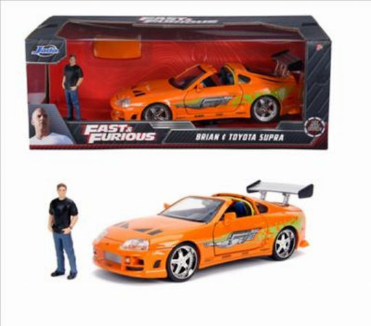 Jada Toys Fast and Furious Toyota Supra Vehicle Replica in Scale 1:24 2 Pieces