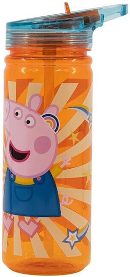 Stor Plastic Water Bottle Ecozen Peppa Pig Kindness Counts 580 Ml