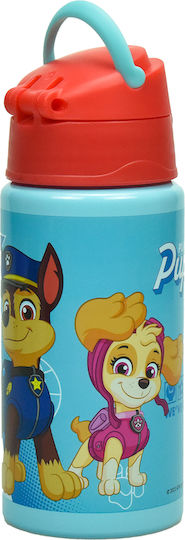 Gim Paw Patrol Παιδικό Παγούρι από Αλουμίνιο Paw Patrol με Καλαμάκι Γαλάζιο 500ml