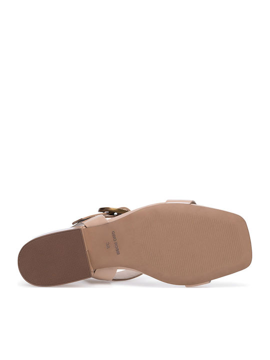 Flache Sandalen für Damen in Beige Farbe