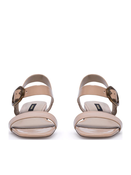 Flache Sandalen für Damen in Beige Farbe