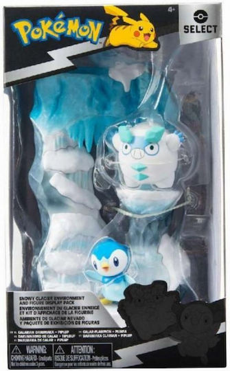 Jazwares Pokemon Snowy Glacier: Piplup & Galarian Darumaka Wave 2 Figure height 15cm