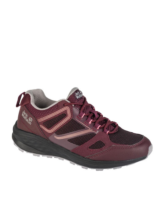 Jack Wolfskin South Striker Low Damen Sneaker Burgundisch