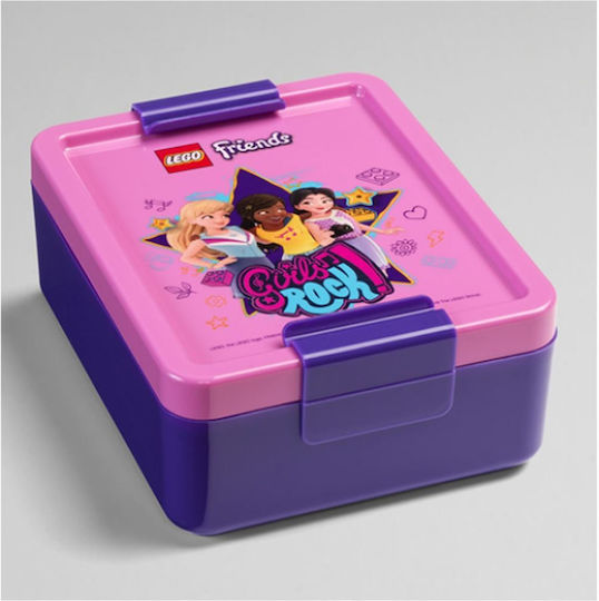 LEGO Friends Girls Rock Plastik Kinder Lebensmittelbehälter 1Es Lila