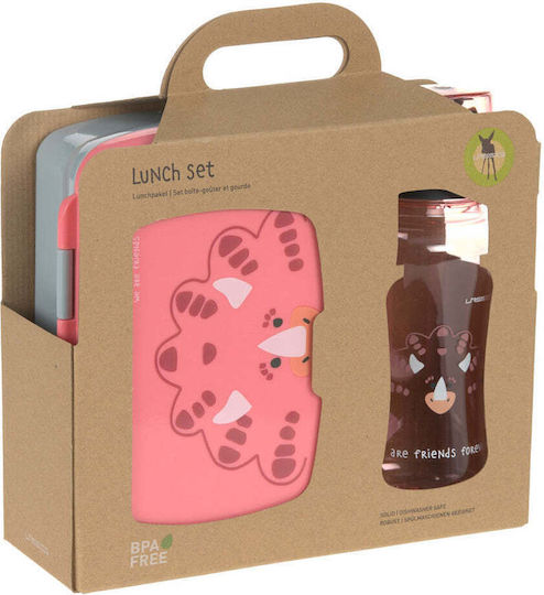 Laessig About Friends Set de mâncare pentru copii din plastic Dinozauri 0.46lt Multicolor