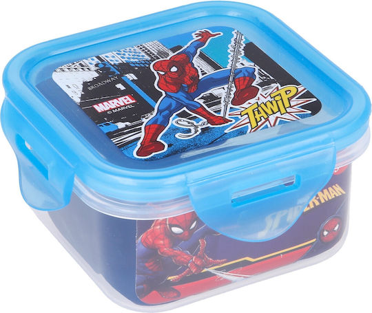Stor Spider-Man Пластмасово детско контейнерче за храна 0.29лт Син x x 6cm