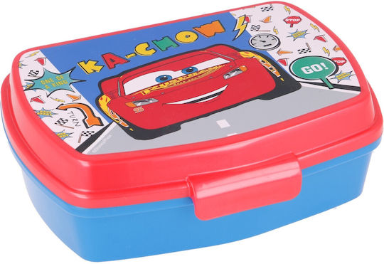 Disney Lets Race Plastik Kinder Lebensmittelbehälter Disney Autos Blau 17 x 14cm