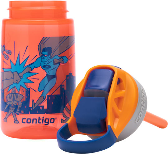 Contigo Gizmo Flip Παιδικό Παγούρι Πλαστικό με Καλαμάκι Non Spill Πράσινο 420ml