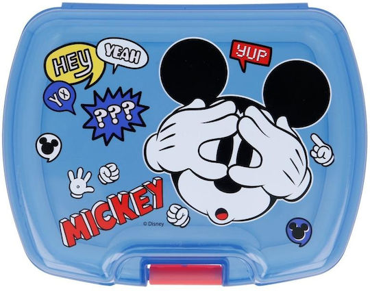 Mickey Mouse Clubhouse Recipient pentru copii din plastic Mickey Albastru deschis