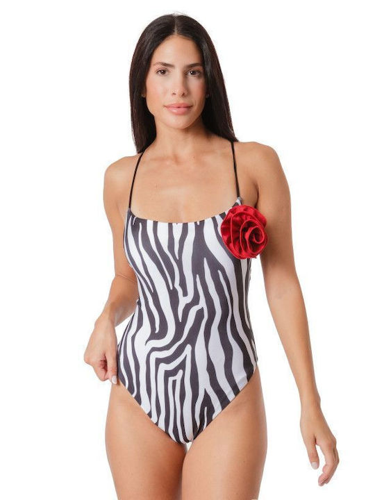 Silia D One-Piece Swimsuit Animal Print Black