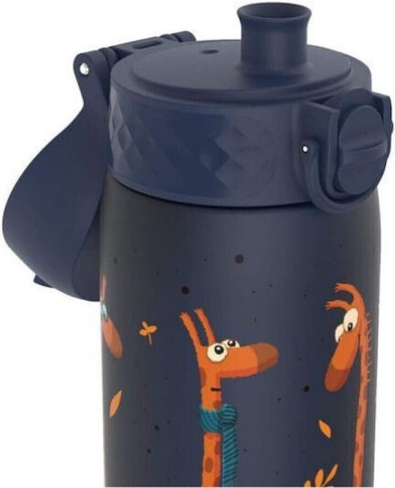 Ion8 Slim Kids Water Bottle Plastic Flamingo 500ml