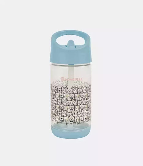 Badabulle Kinderflasche Fußball Kunststoff mit Strohhalm 350ml