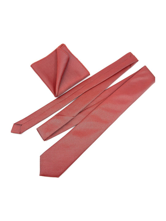 Legend Accessories Synthetic Men's Tie Set Monochrome Κοραλί