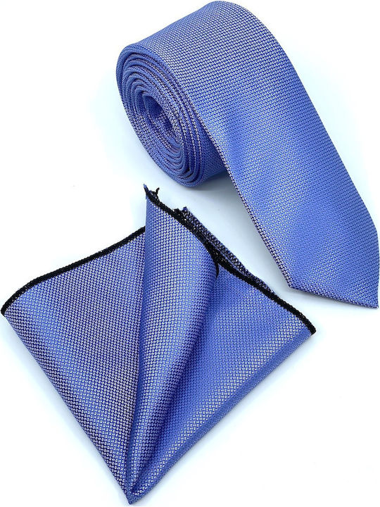 Legend Accessories Synthetic Men's Tie Set Monochrome Light Blue