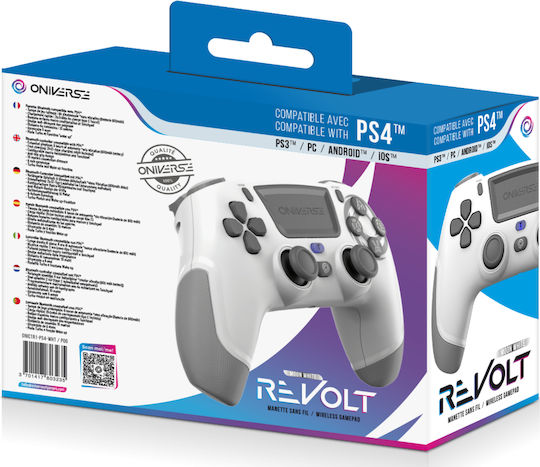 Oniverse Revolt Безжичен Геймпад за PC / PS3 / PS4 Бял