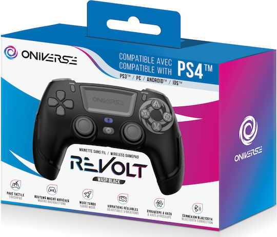 Oniverse Revolt Безжичен Геймпад за PC PS3 PS4 Черен