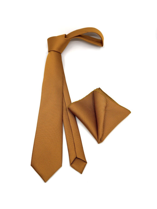 Legend Accessories Synthetic Men's Tie Set Monochrome Orange