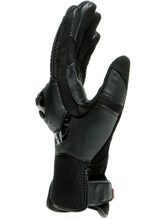 Dainese MIG 3 Καλοκαιρινά Γάντια Μηχανής Δερμάτινα Μαύρα