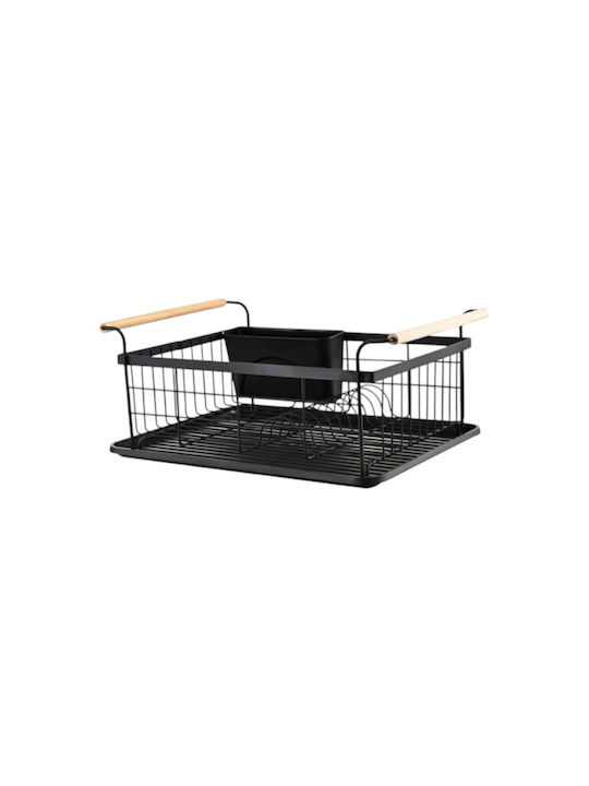 Scurgător De Chiuvetă Metalic Negru 44x20x20cm