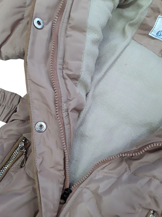 Domina Kids Quilted Jacket Cappuccino