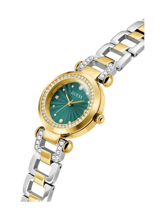 Guess Γυναικείο Ρολόι 30mm Χρονογράφος Μπαταρίας με Μεταλλικό Μπρασελέ