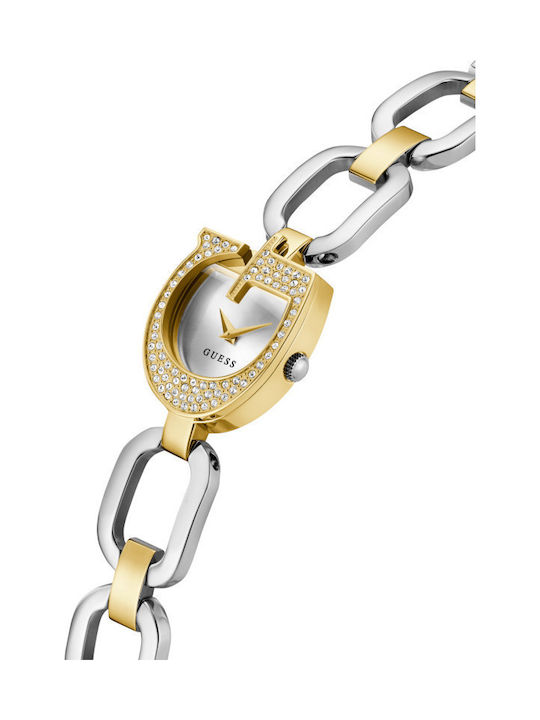 Guess Γυναικείο Ρολόι 22mm Χρονογράφος Μπαταρίας με Μεταλλικό Μπρασελέ