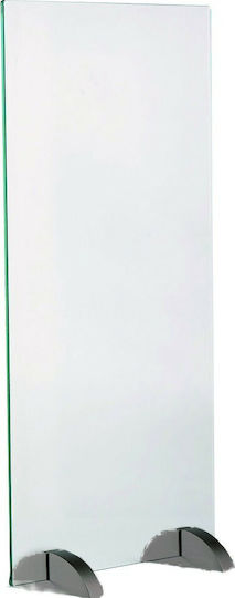 Zogometal Glass Fireplace Screen with Panels 50x40cm Black
