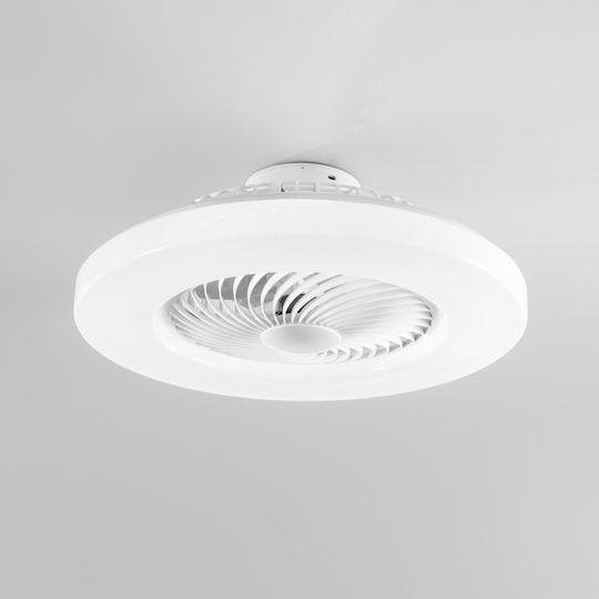 Powertech Πλαφονιέρα 55cm με Φως Λευκή