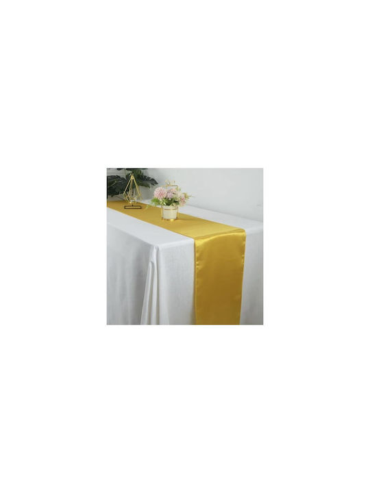 Ruhhy Față De Masă De Crăciun Material Textil Runner Aurie 900x36cm