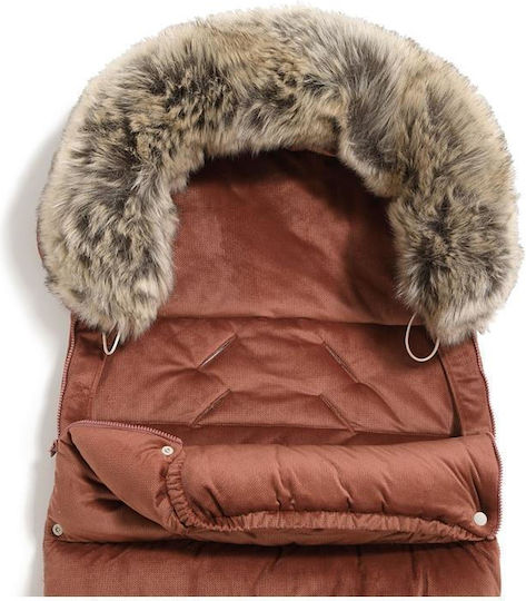 La Millou Waterproof Stroller Footmuff with Velvet Lining 50cm Ginger