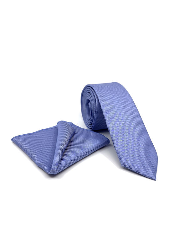 Legend Accessories Synthetic Men's Tie Set Monochrome Light Blue