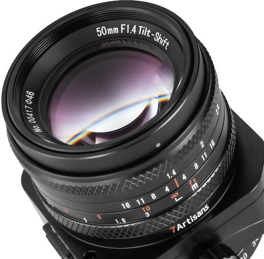 7artisans Crop Camera Lens Photoelectric 50mm f/1.4 Tilt-Shift for Fujifilm X Mount Black