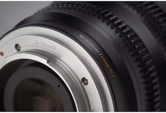 7artisans Crop Camera Lens Photoelectric 85mm T2.1 Hope S35 Cine Fixed for Canon RF Mount Black