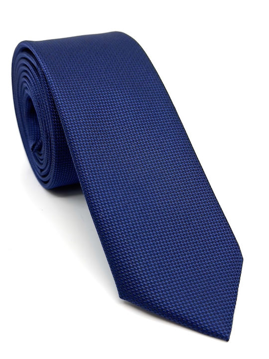 Legend Accessories Σετ Ανδρικης Γραβάτας Μεταξωτή Μονόχρωμη σε Navy Μπλε Χρώμα