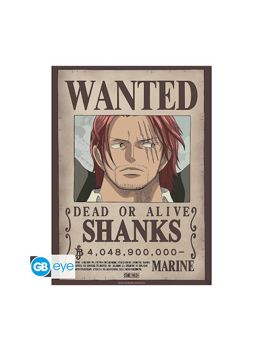 One Piece Set 2 Posters Wanted Shanks & Blackbeard