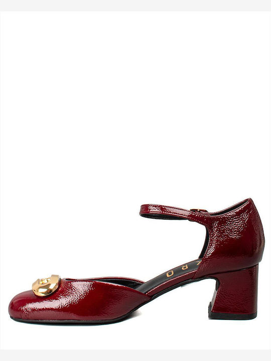 Zakro Collection Leather Burgundy Heels