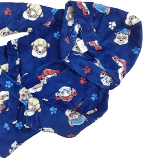 Nickelodeon Kids Hooded Bathrobe Blue