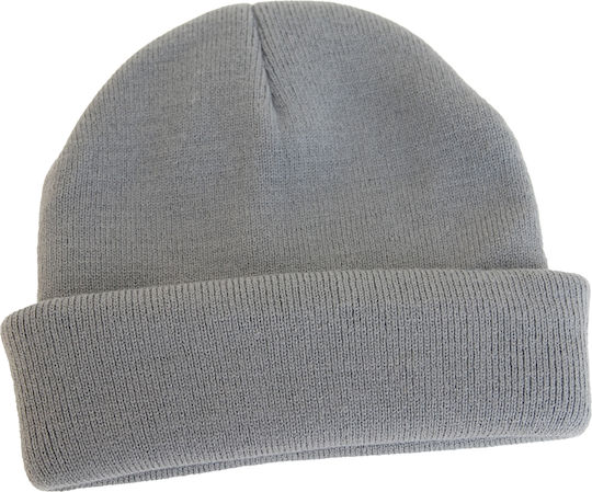 Beanie Unisex Beanie Knitted in Gray color