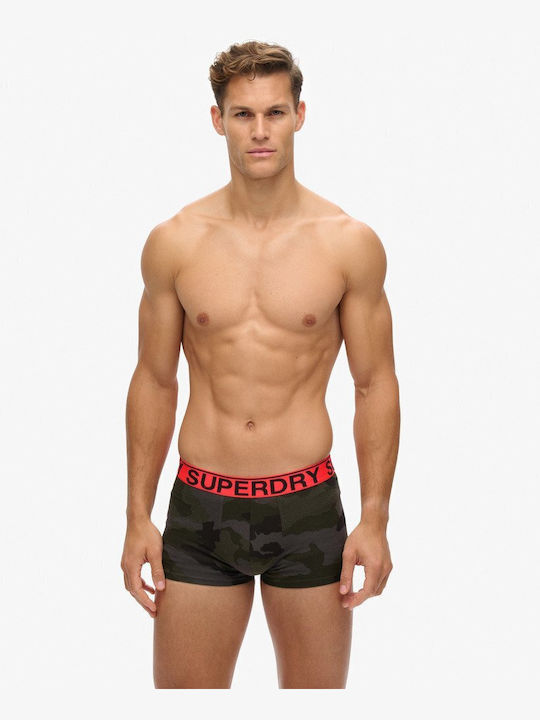 Superdry Trunk Ανδρικά Μποξεράκια 2pack Black Camo M3110461a Cs4