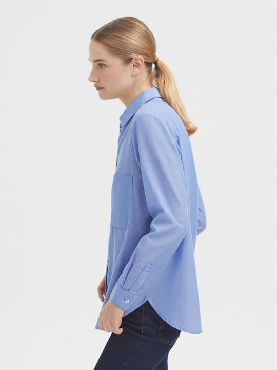 Nice Things Women's Long Sleeve Shirt Blue