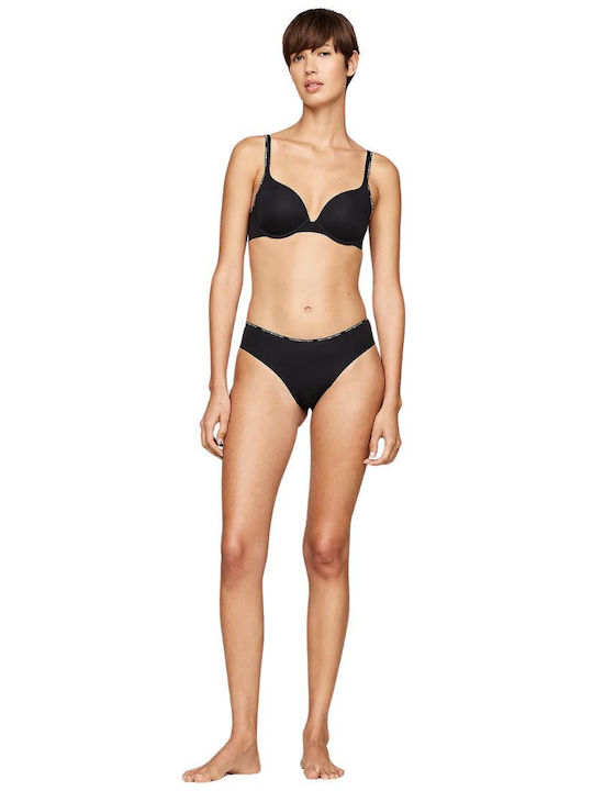 Sutien cu Push Up și Căptușeală Tommy Hilfiger Negru